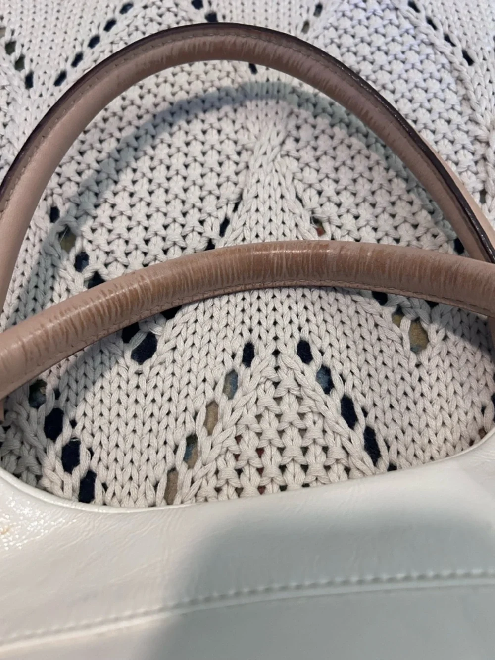 Kate Spade Cream Leather Satchel